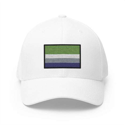 Aromantic Emoji White Cap – Premium by Capmoji