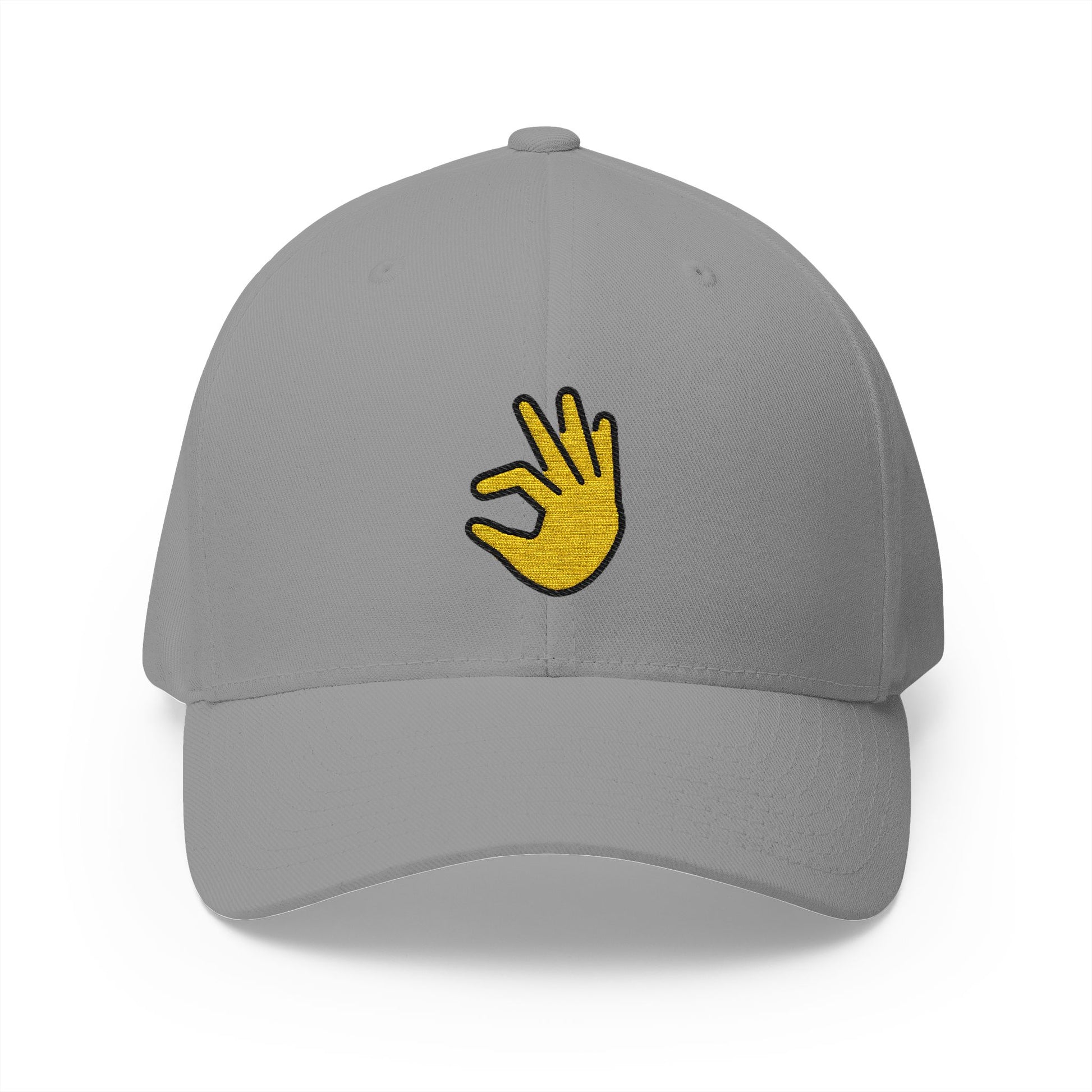Pinching Hand Emoji Grey Cap – Premium by Capmoji