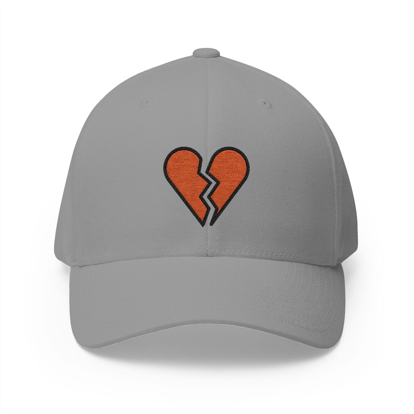 Broken Heart Emoji Grey Cap – Premium by Capmoji