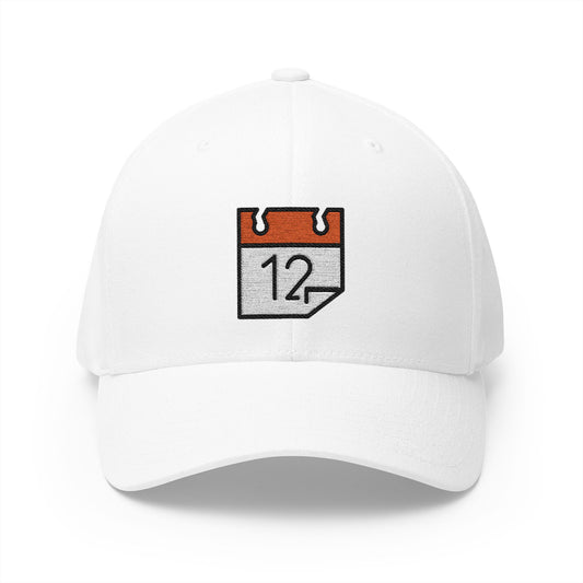 Tear-Off Calendar Emoji White Cap – Premium by Capmoji