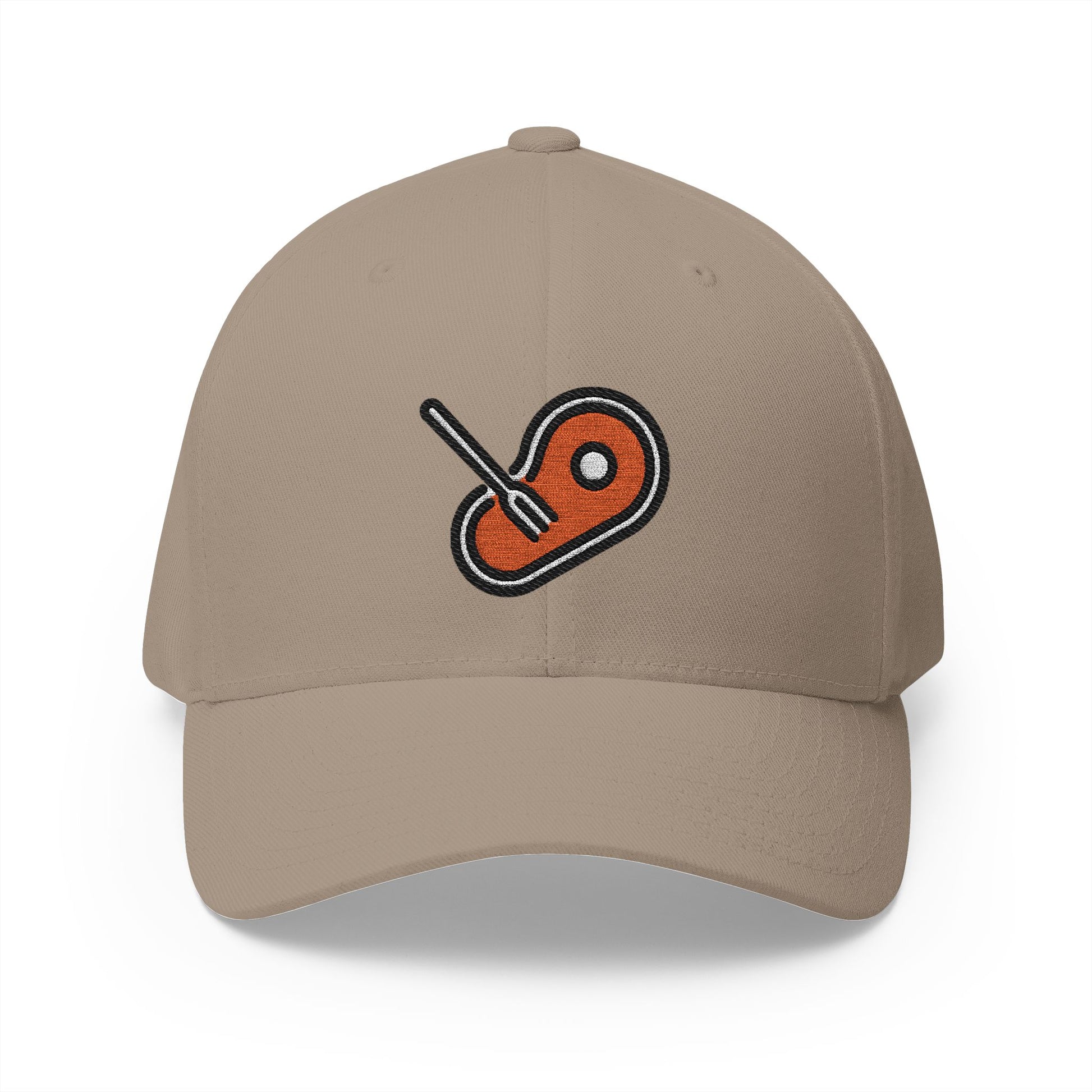 Meat Consumption Emoji Khaki Cap – Premium by Capmoji