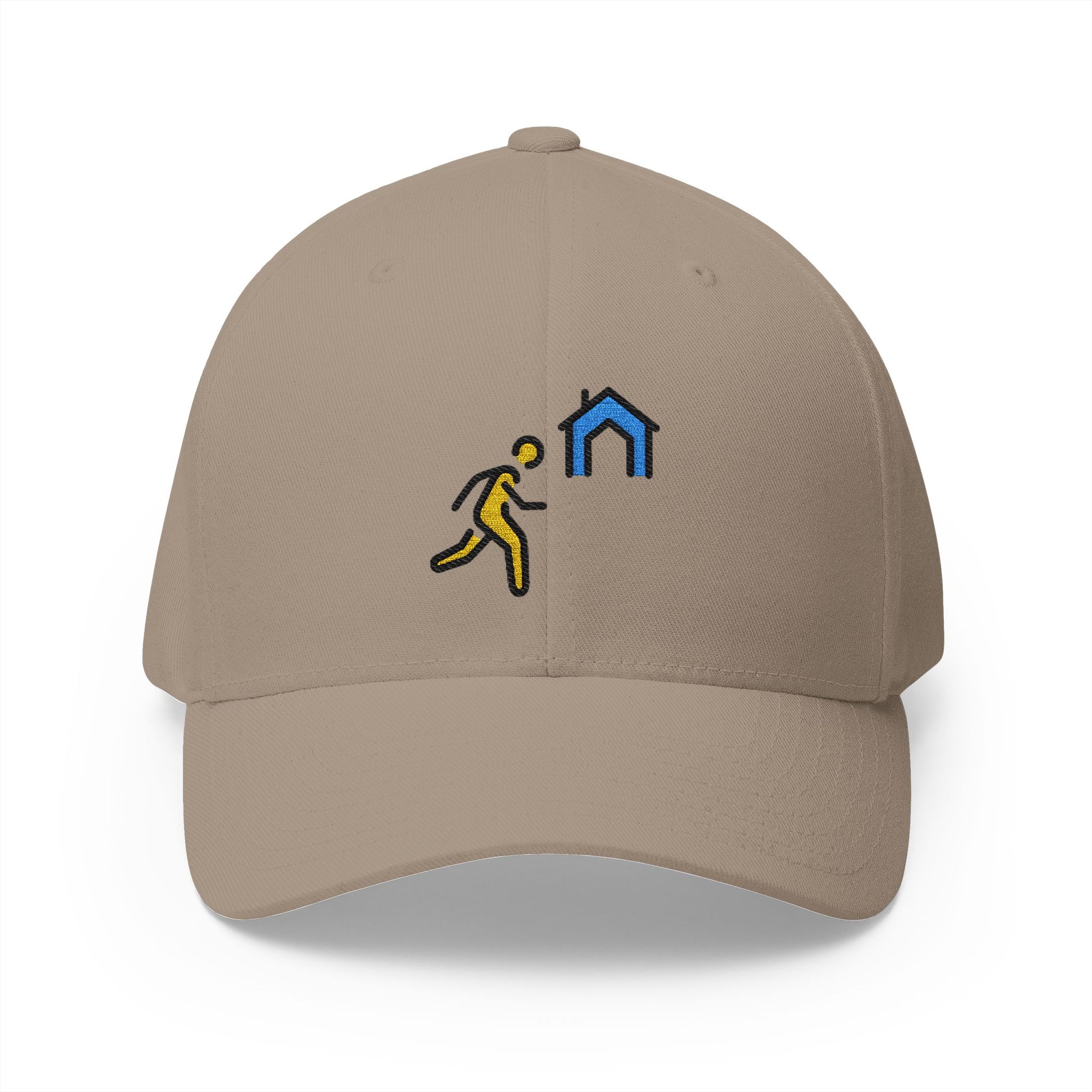 Evacuate To Shelter Emoji Khaki Cap – Premium by Capmoji
