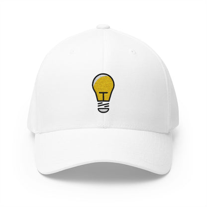 Light Bulb Emoji White Cap – Premium by Capmoji