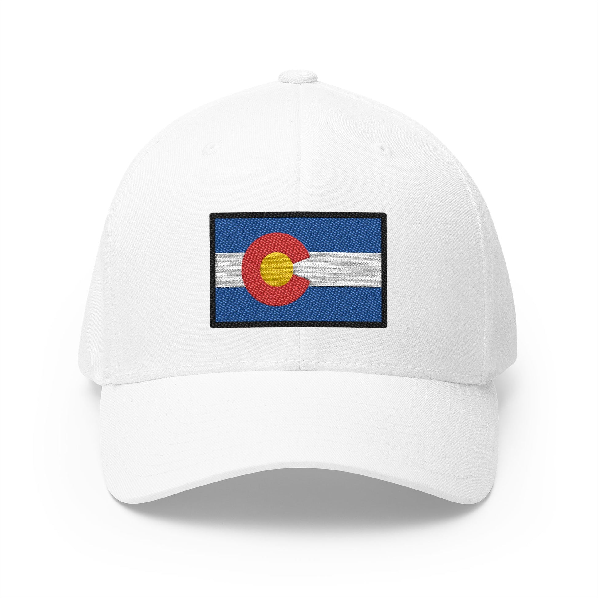 Colorado Flag Emoji White Cap – Premium by Capmoji