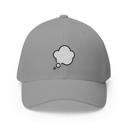 Thought Balloon Emoji Grey Cap – Premium by Capmoji