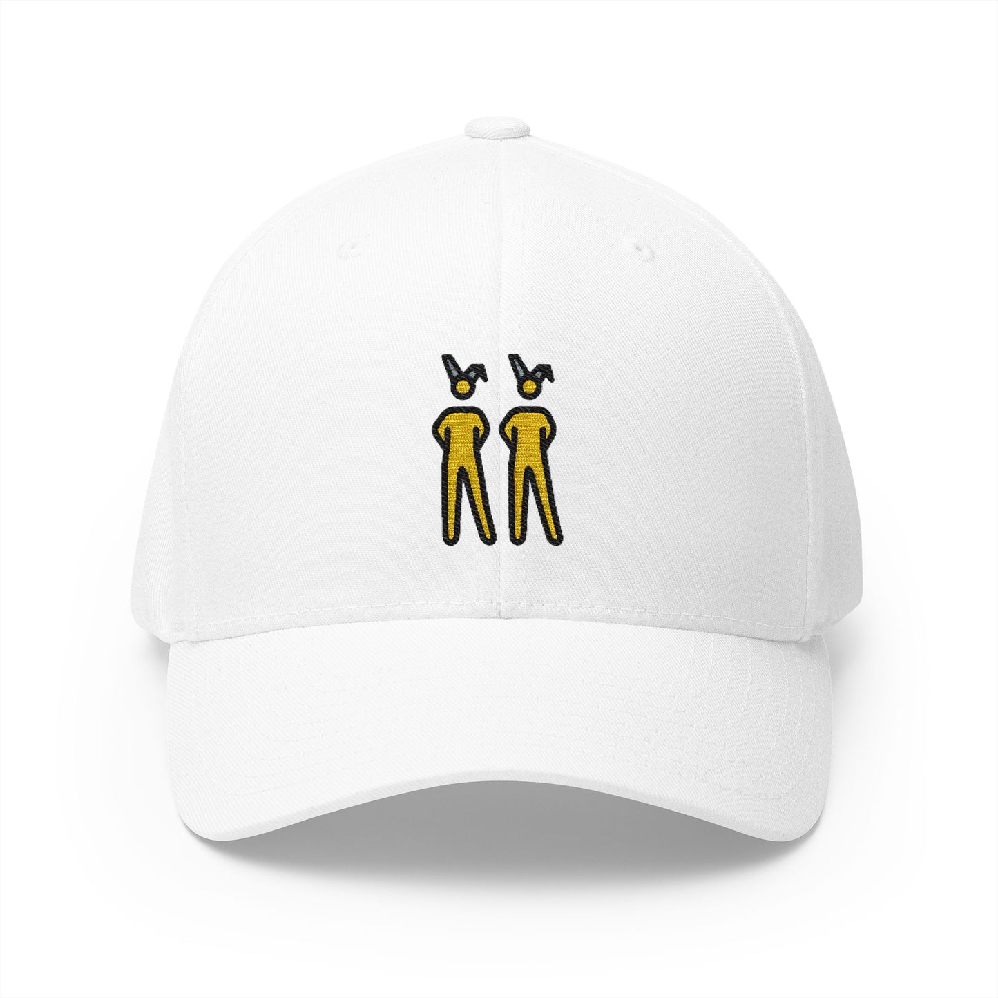 People With Bunny Ears Emoji White Cap – Premium by Capmoji