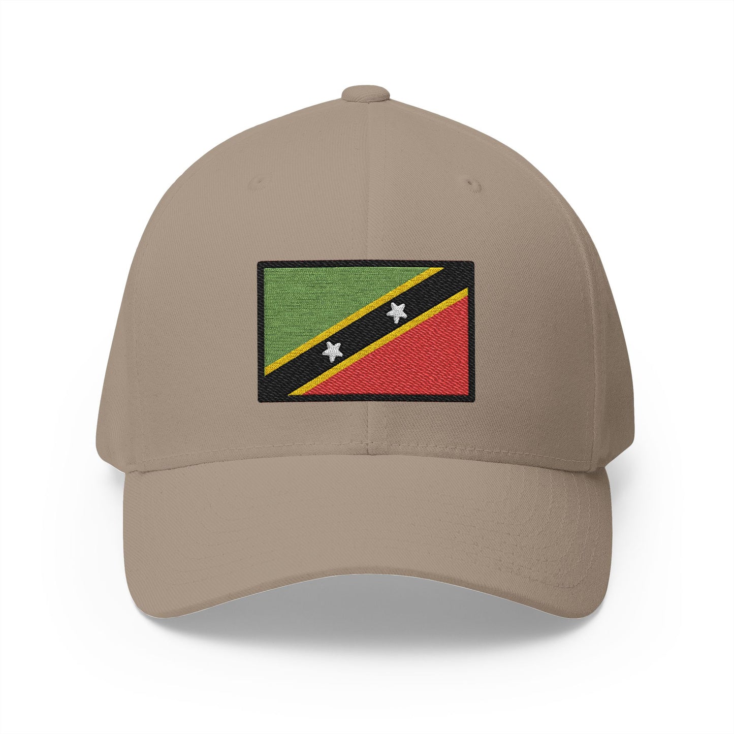 Flag: St. Kitts & Nevis Emoji Khaki Cap – Premium by Capmoji