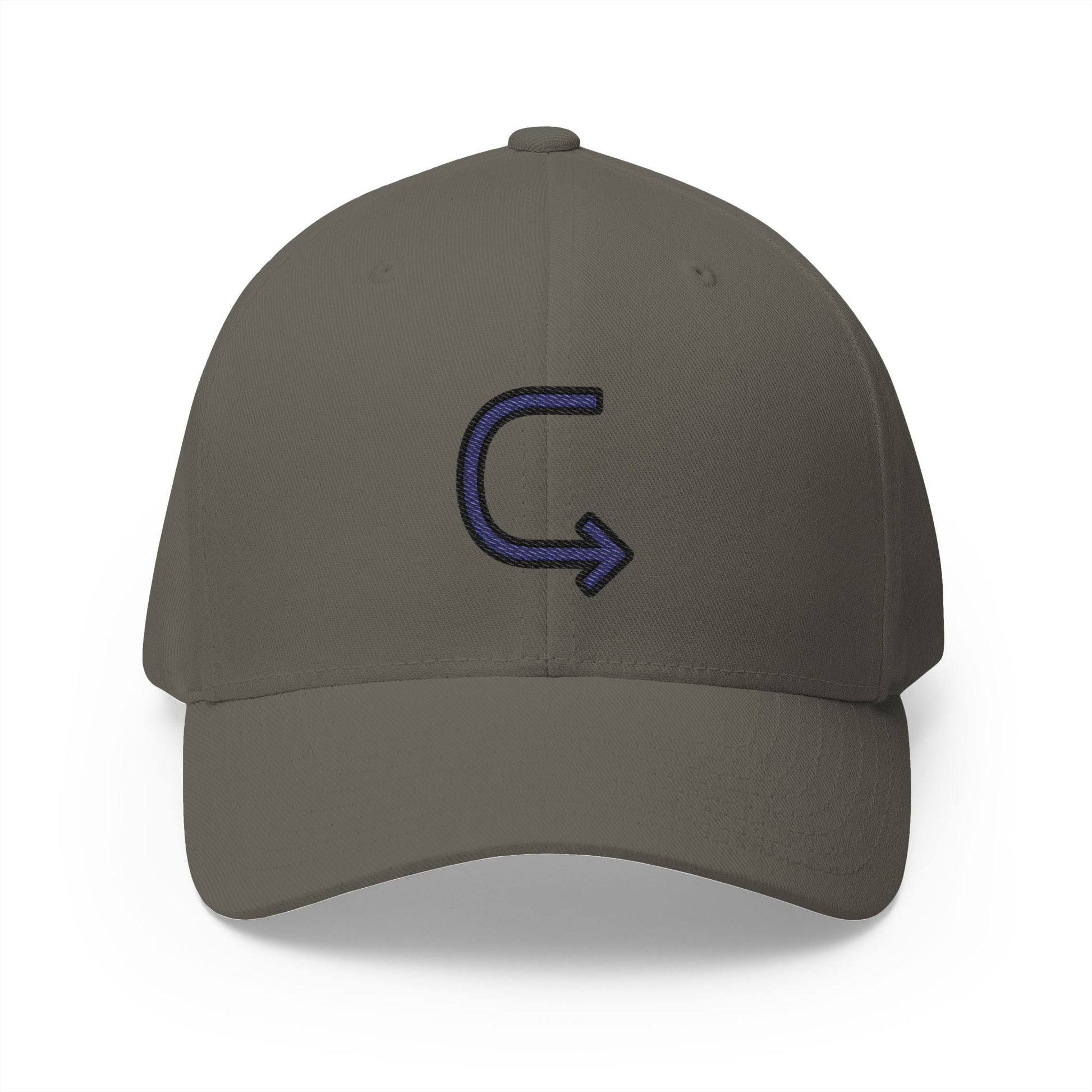 Left Arrow Curving Right Emoji Olive Cap – Premium by Capmoji
