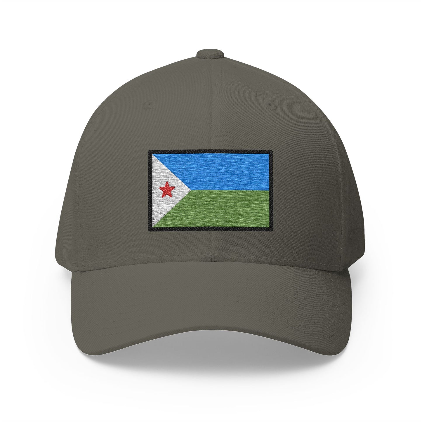 Flag: Djibouti Emoji Olive Cap – Premium by Capmoji
