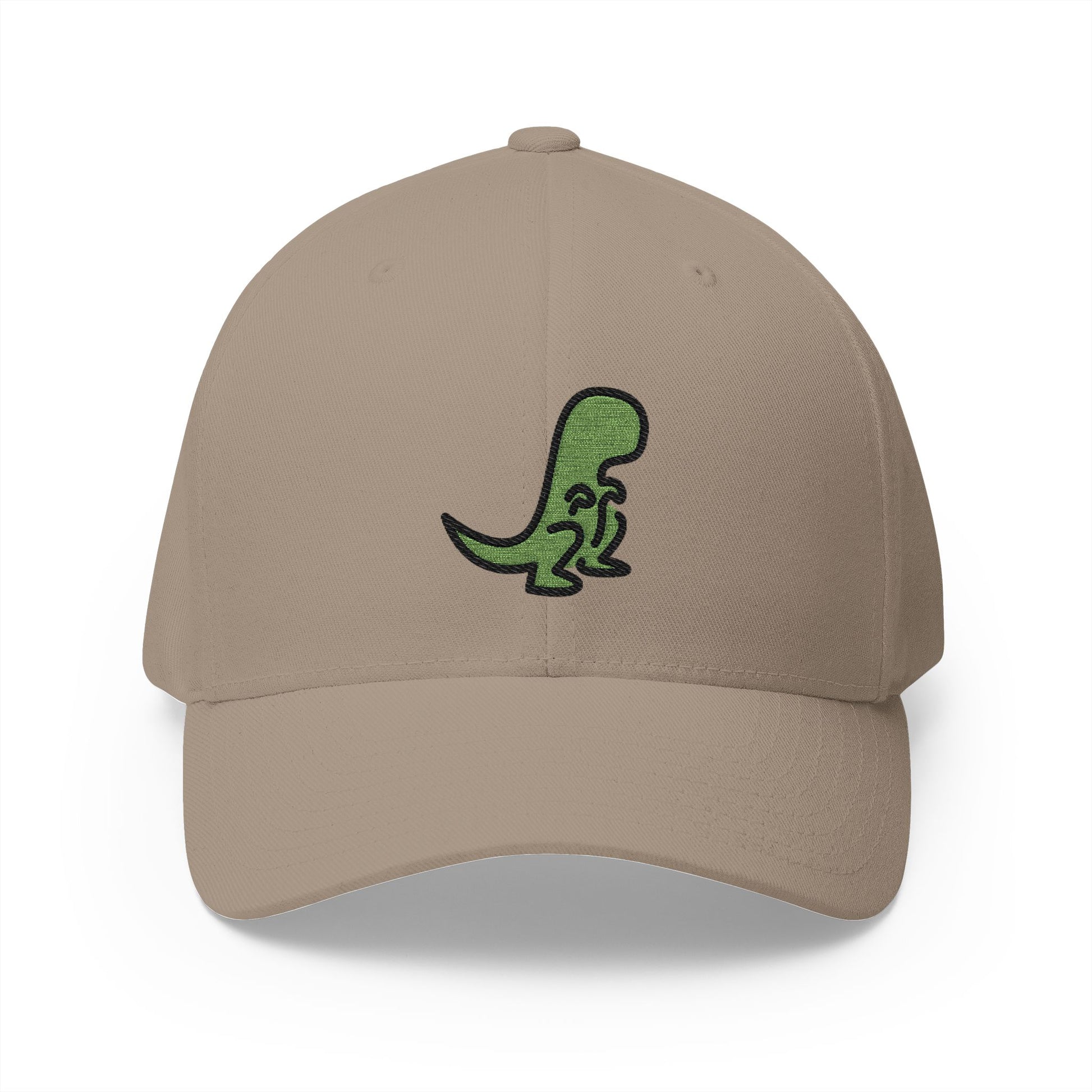T-Rex Emoji Khaki Cap – Premium by Capmoji