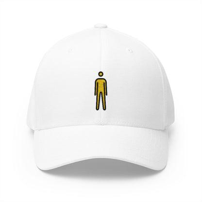 Person Standing Emoji White Cap – Premium by Capmoji
