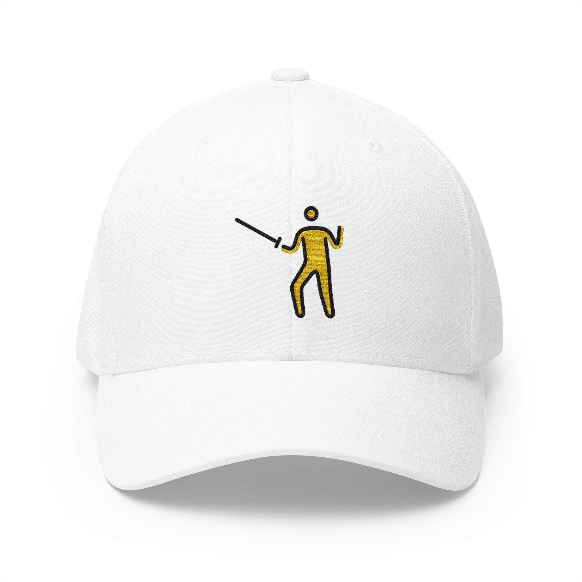 Person Fencing Emoji White Cap – Premium by Capmoji