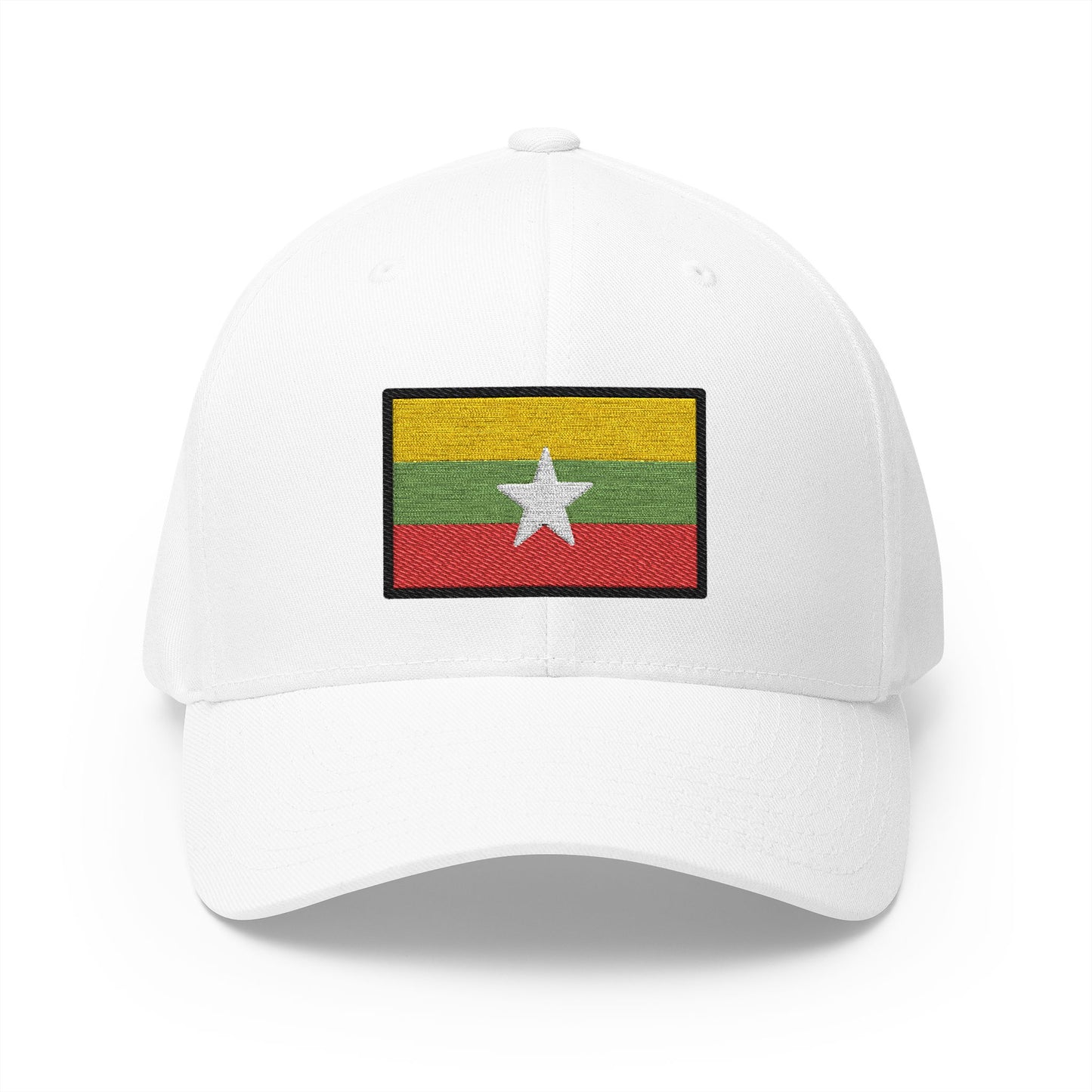 Flag: Myanmar (burma) Emoji White Cap – Premium by Capmoji
