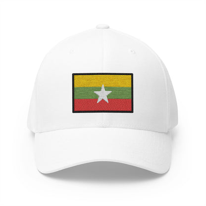Flag: Myanmar (burma) Emoji White Cap – Premium by Capmoji