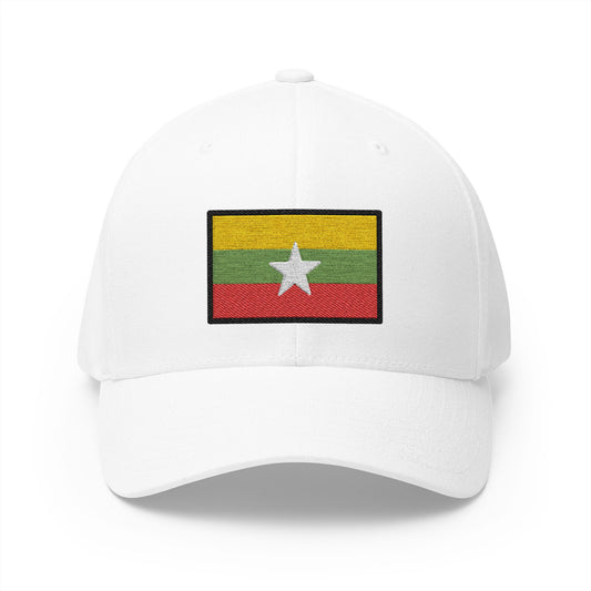 Flag: Myanmar (burma) Emoji White Cap – Premium by Capmoji