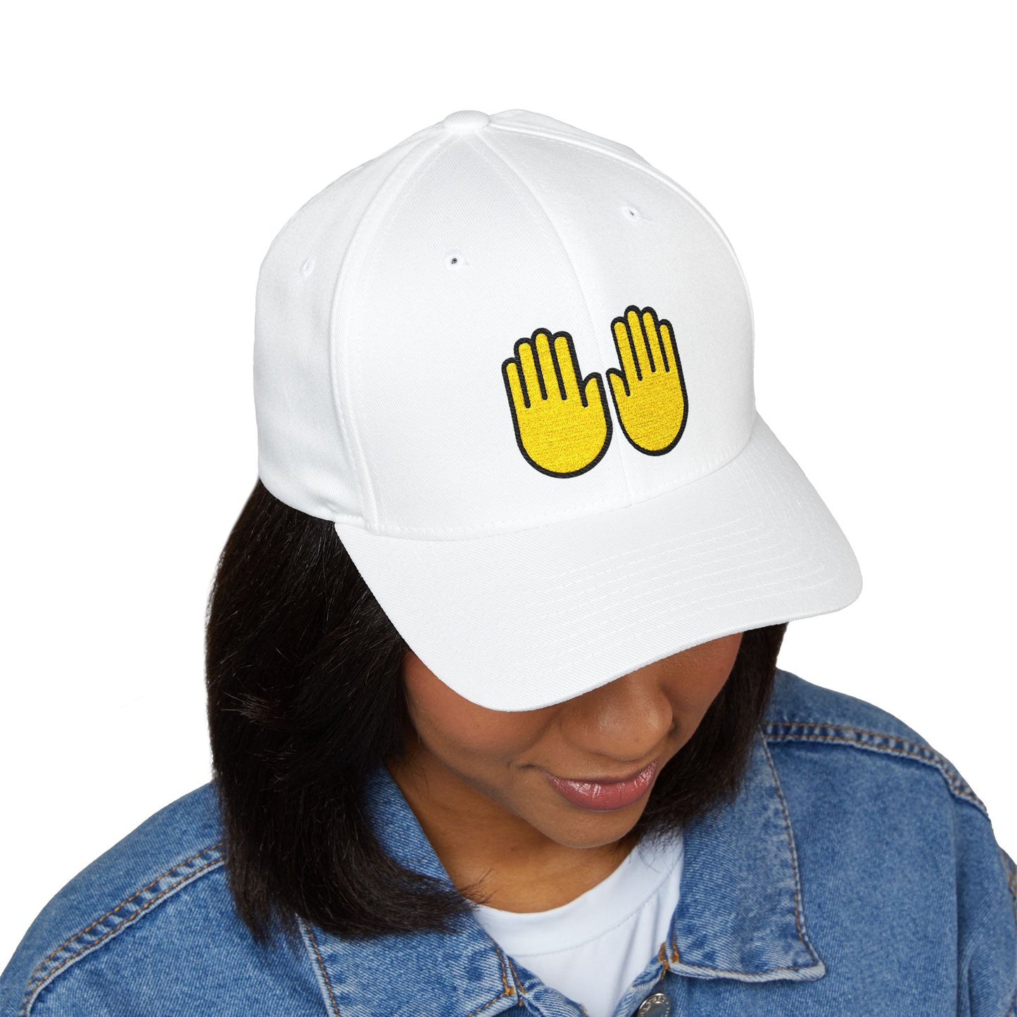 Raising Hands Emoji Cap – Premium by Capmoji