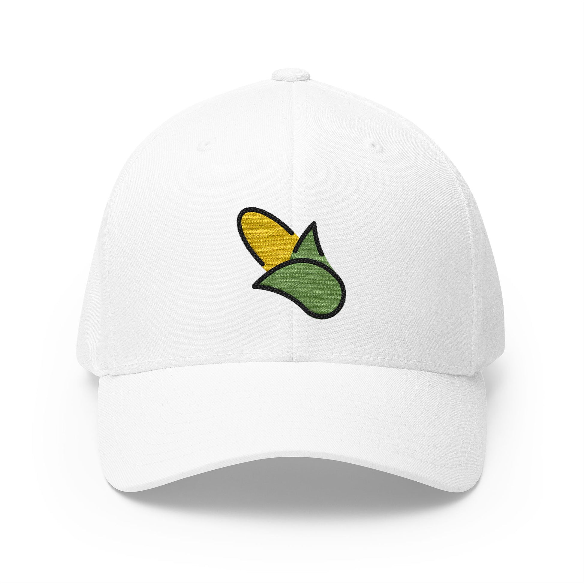 Ear Of Corn Emoji White Cap – Premium by Capmoji