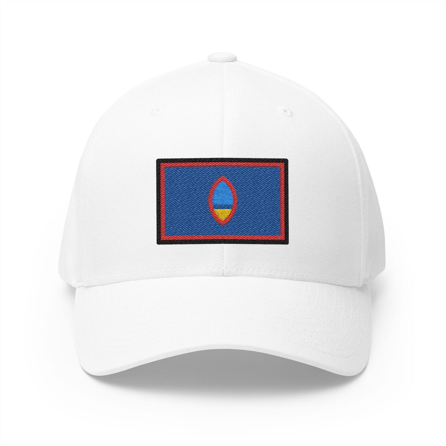 Flag: Guam Emoji White Cap – Premium by Capmoji