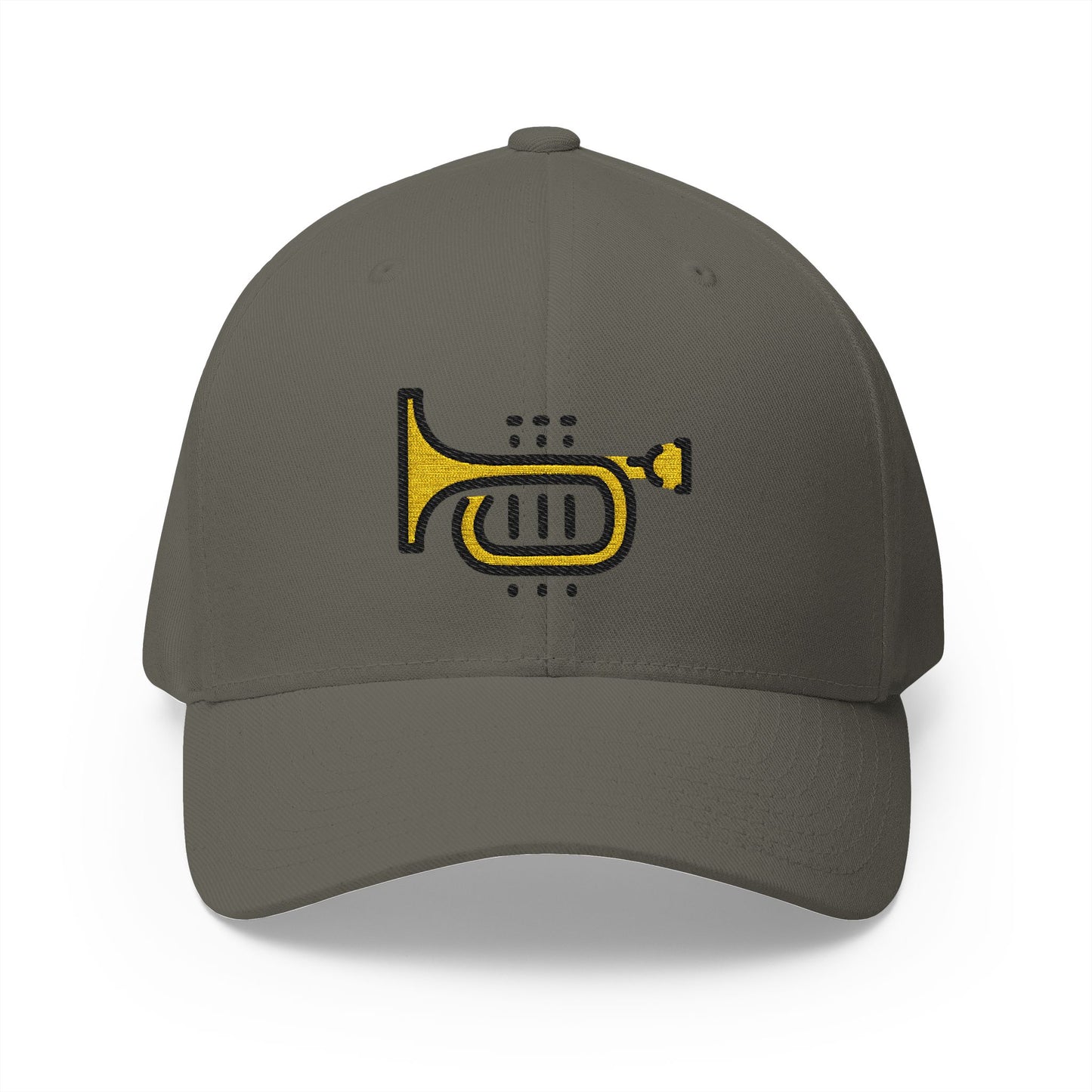 Trumpet Emoji Olive Cap – Premium by Capmoji
