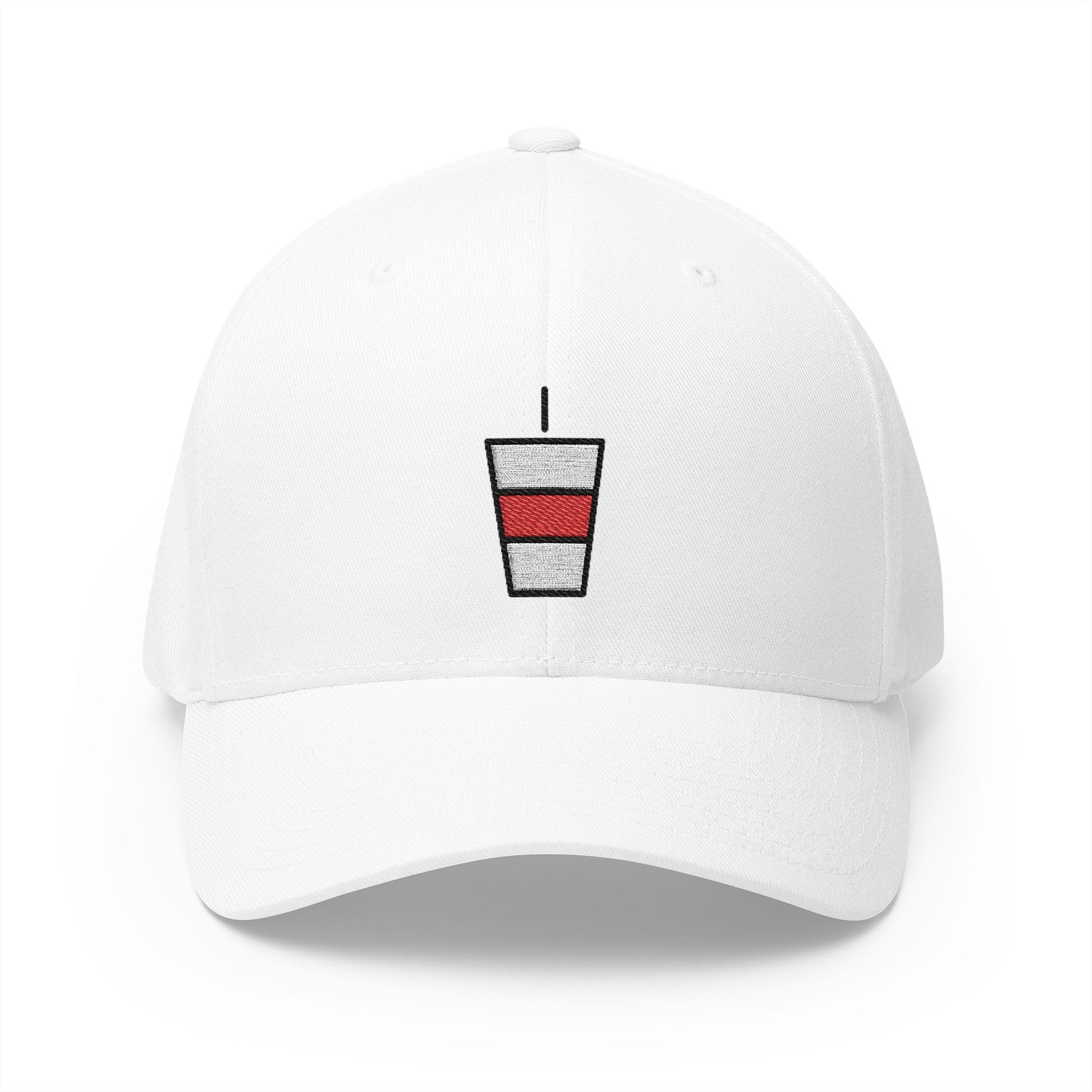 Cup With Straw Emoji White Cap – Premium by Capmoji