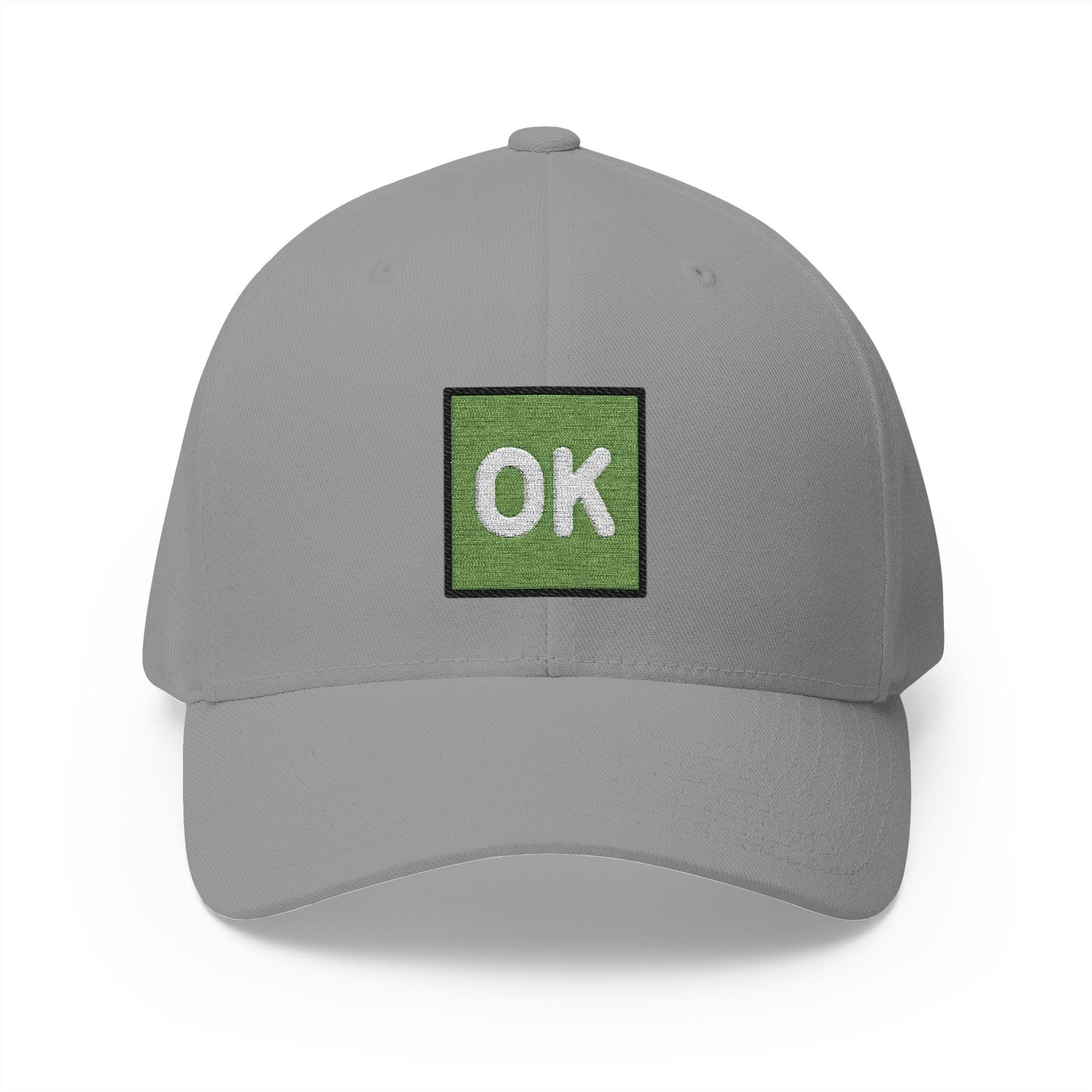 Ok Button Emoji Grey Cap – Premium by Capmoji