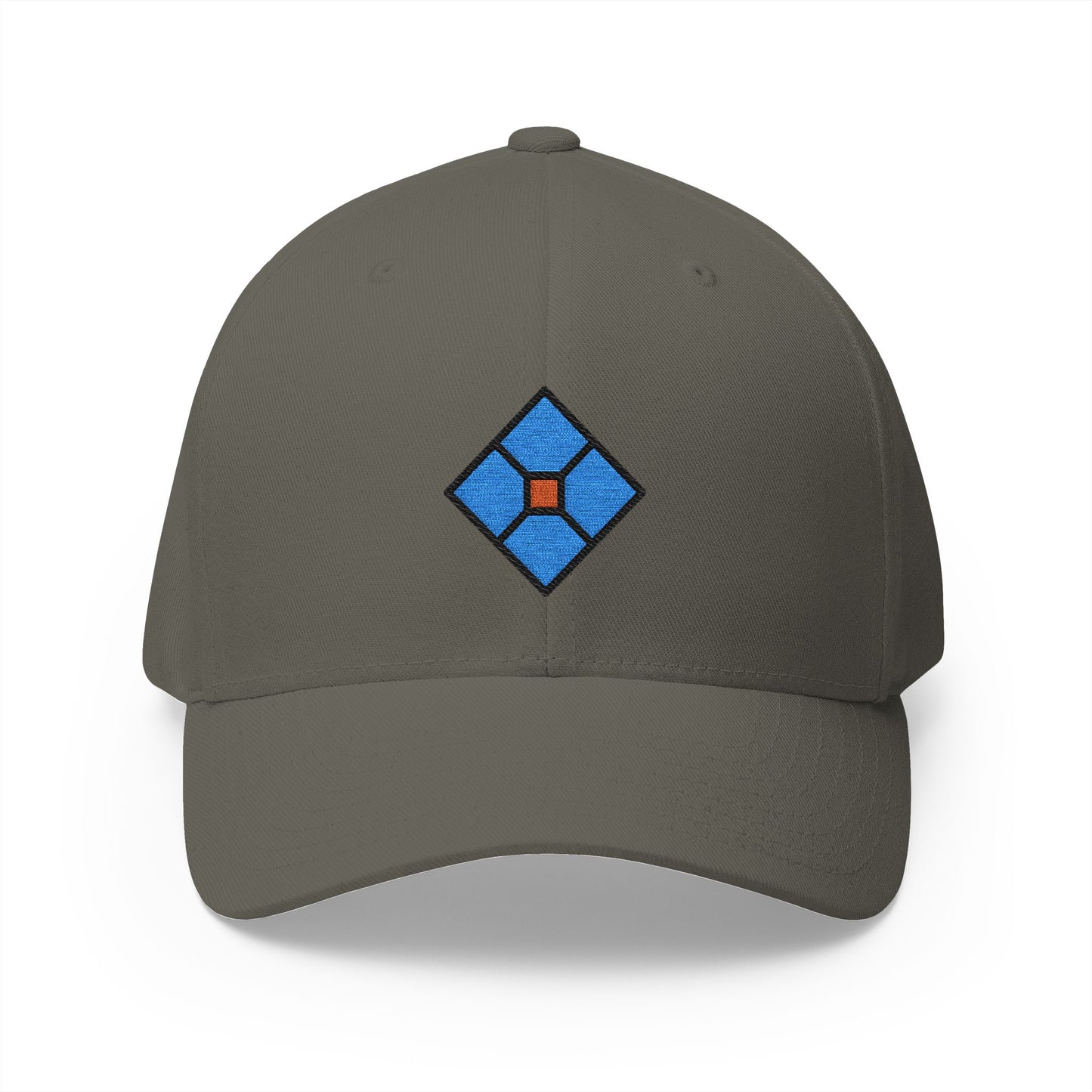Diamond With A Dot Emoji Olive Cap – Premium by Capmoji