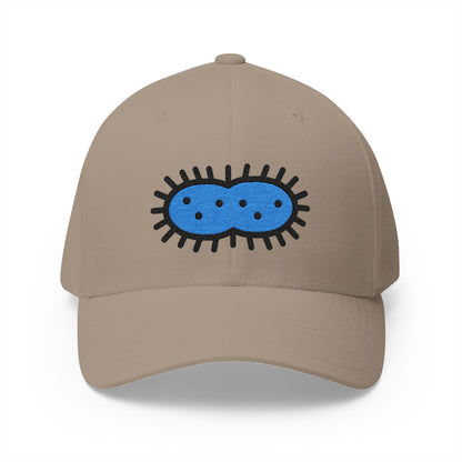 Microbe Emoji Khaki Cap – Premium by Capmoji