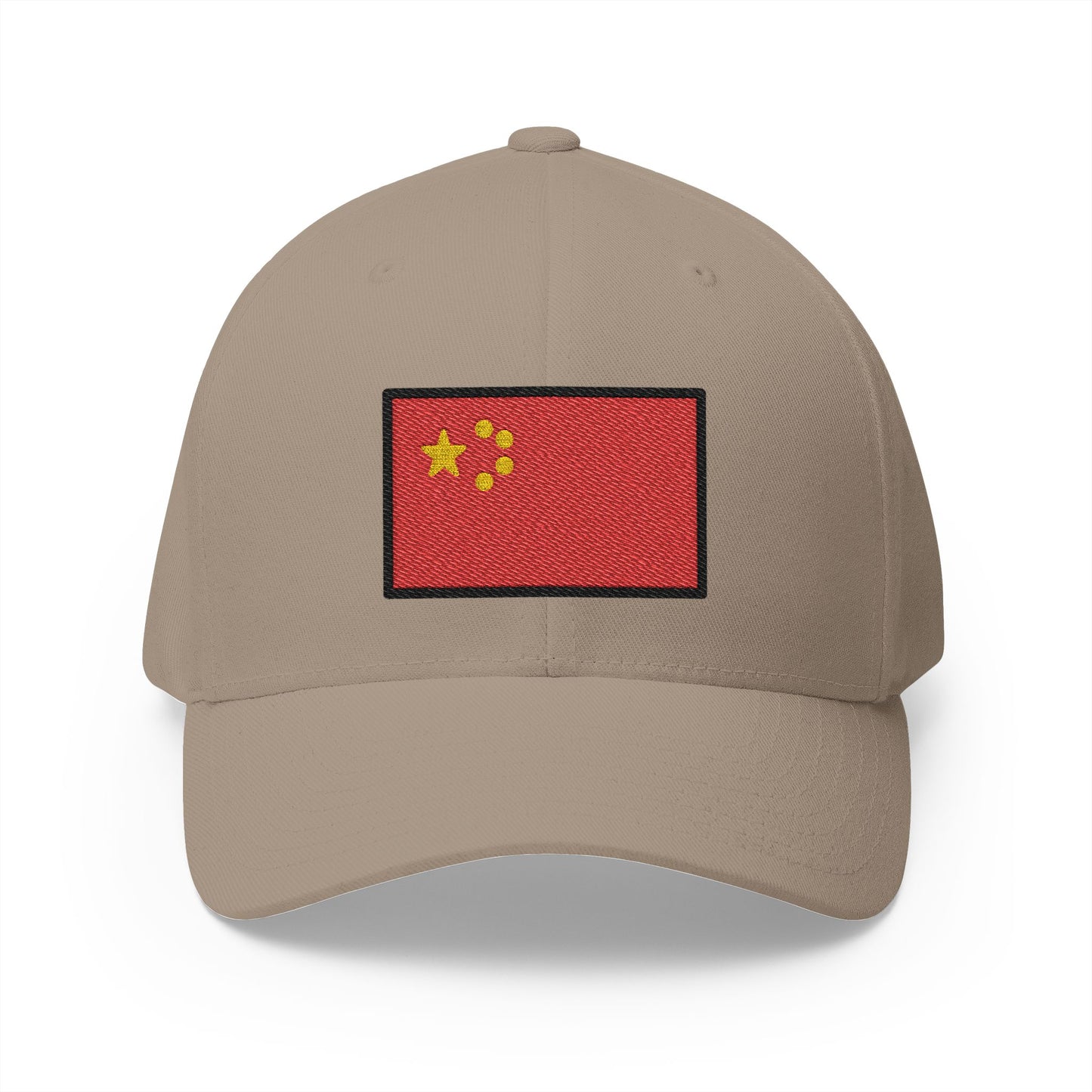 Flag: China Emoji Khaki Cap – Premium by Capmoji