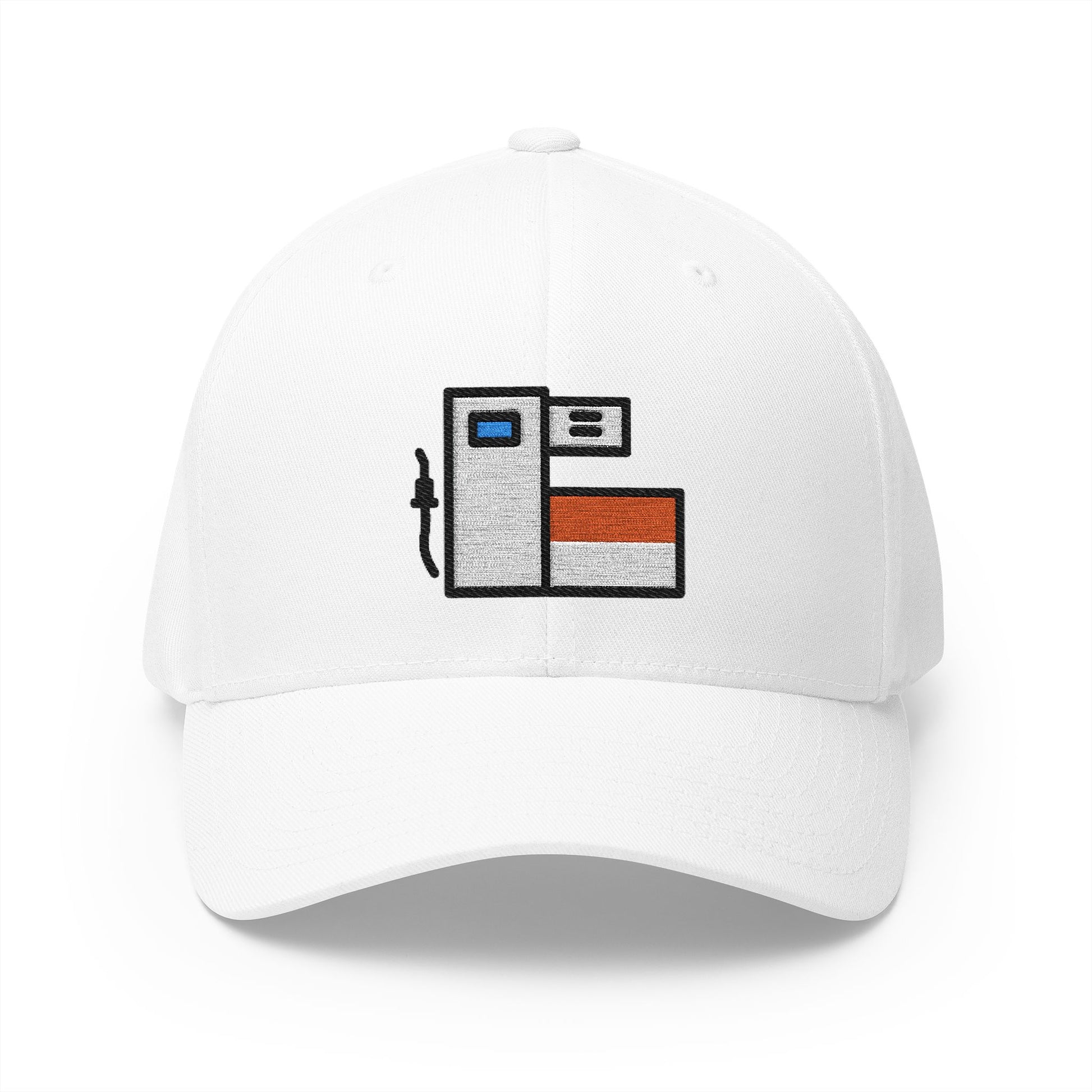 Fuel Pump Emoji White Cap – Premium by Capmoji