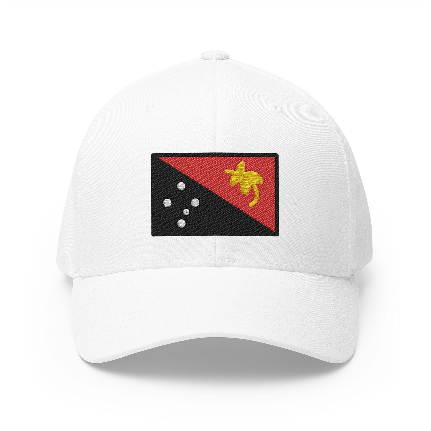 Flag: Papua New Guinea Emoji White Cap – Premium by Capmoji
