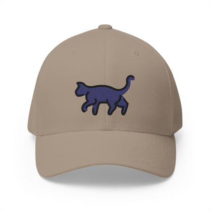 Black Cat Emoji Khaki Cap – Premium by Capmoji