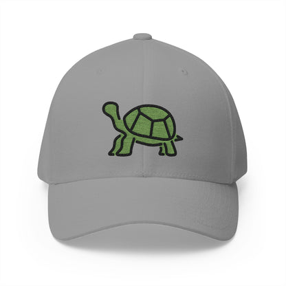Turtle Emoji Grey Cap – Premium by Capmoji
