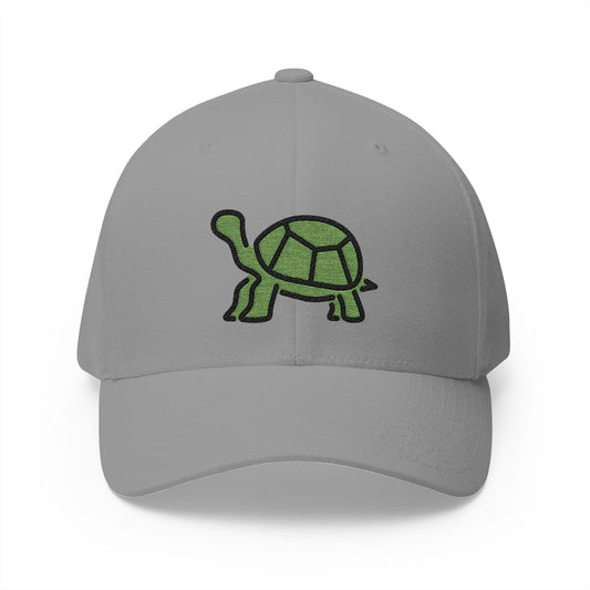 Turtle Emoji Grey Cap – Premium by Capmoji