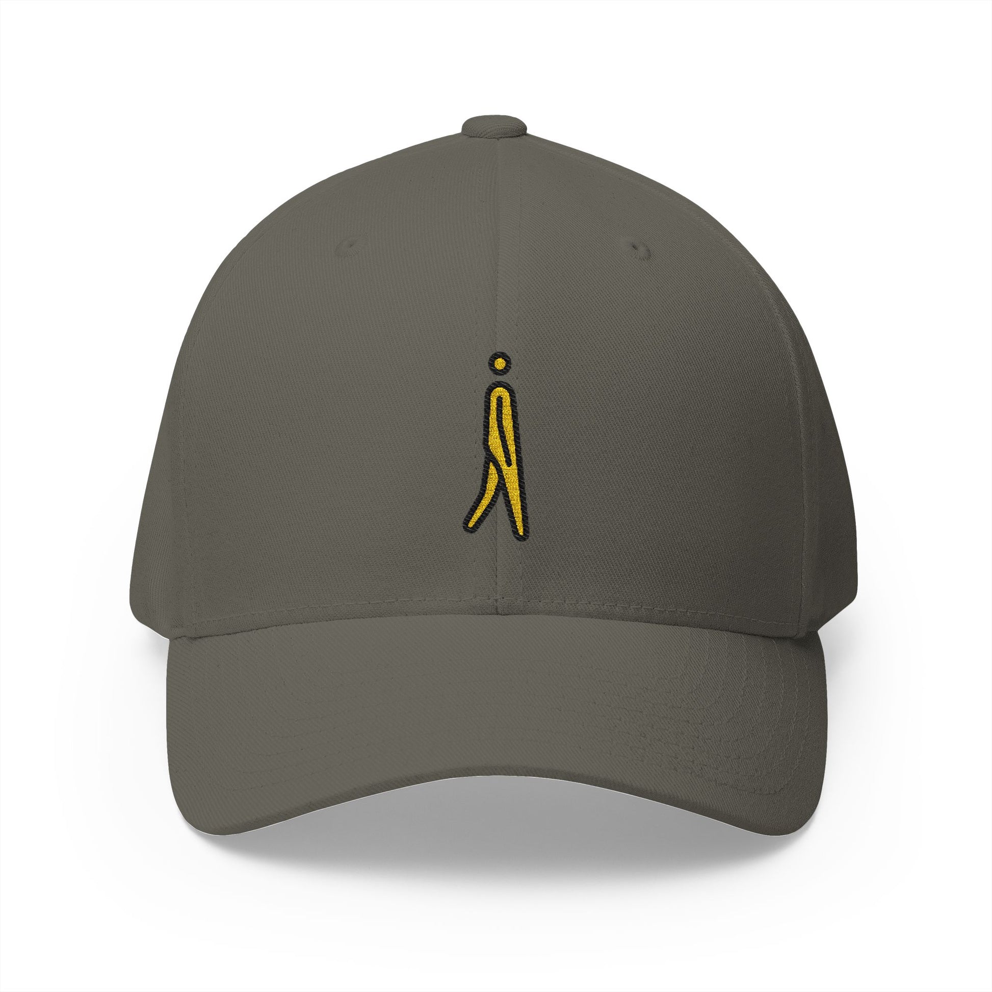 Man Walking: Facing Right Emoji Olive Cap – Premium by Capmoji