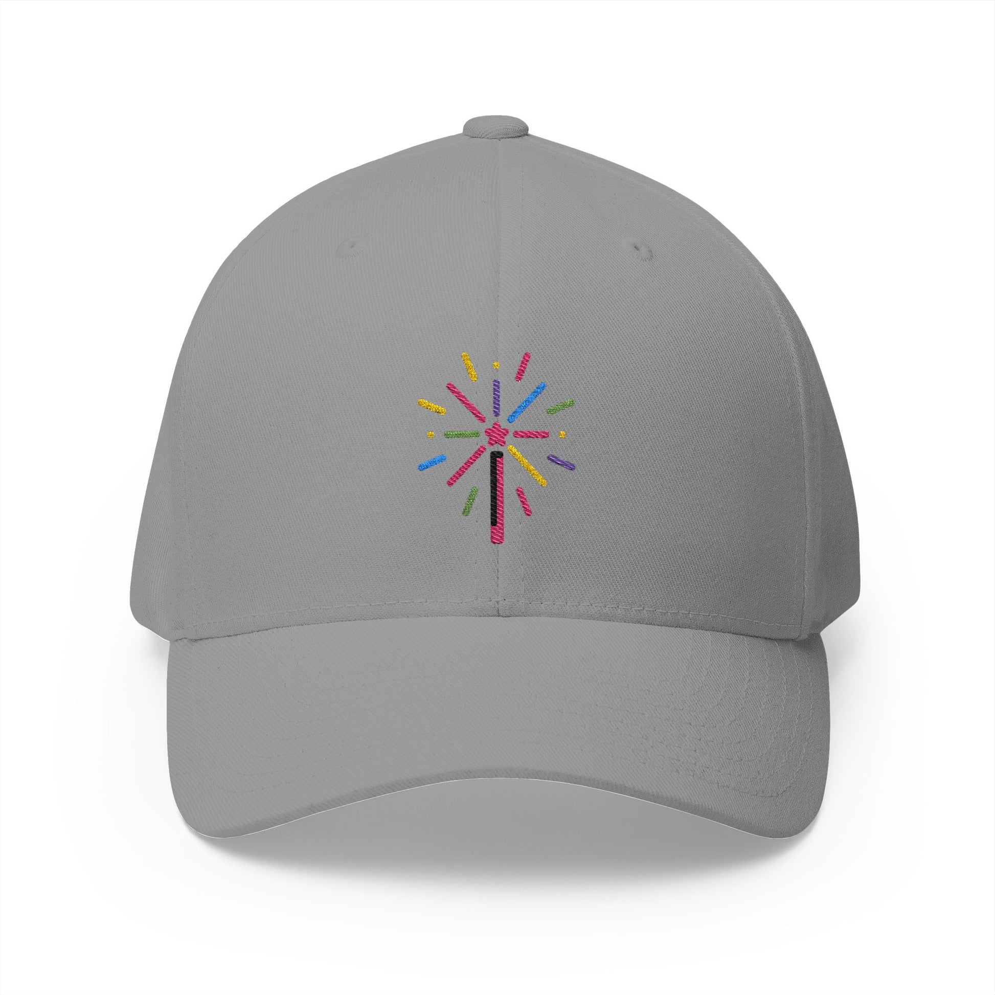 Fireworks Emoji Grey Cap – Premium by Capmoji