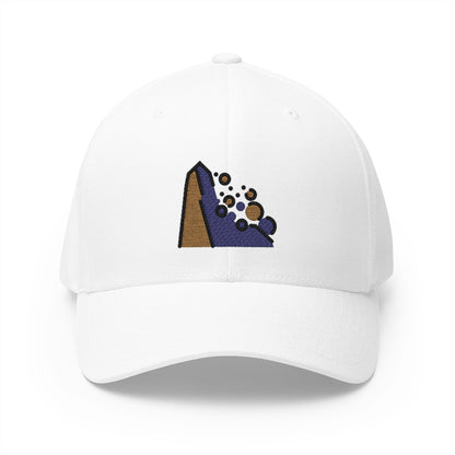 Landslide Emoji White Cap – Premium by Capmoji