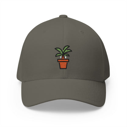 Potted Plant Emoji Olive Cap – Premium by Capmoji