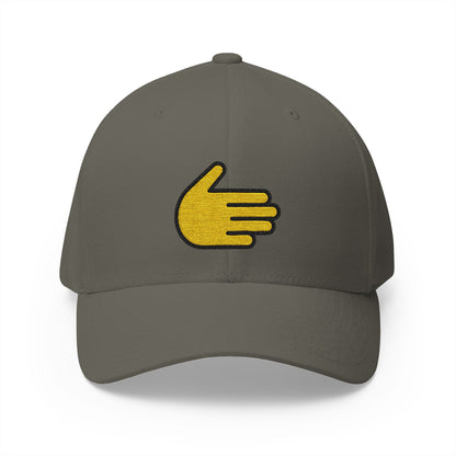 Rightwards Hand Emoji Olive Cap – Premium by Capmoji