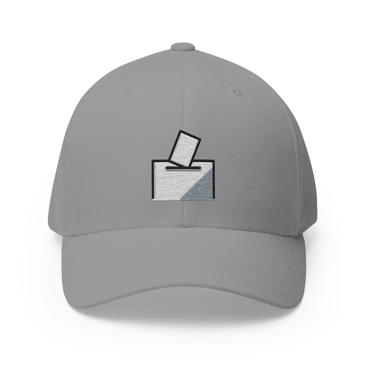 Ballot Box With Ballot Emoji Grey Cap – Premium by Capmoji