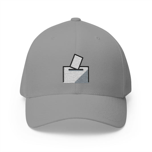 Ballot Box With Ballot Emoji Grey Cap – Premium by Capmoji