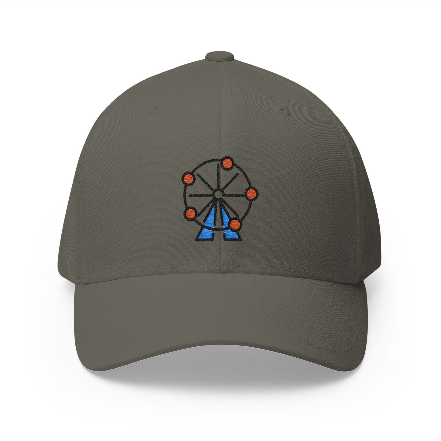 Ferris Wheel Emoji Olive Cap – Premium by Capmoji