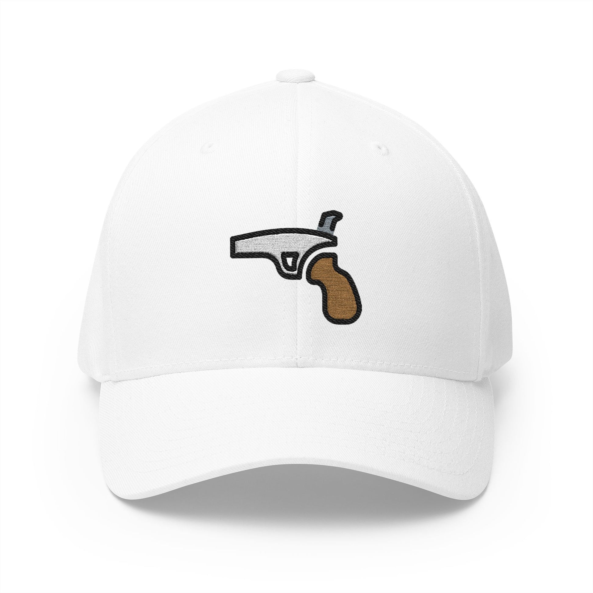 Water Pistol Emoji White Cap – Premium by Capmoji