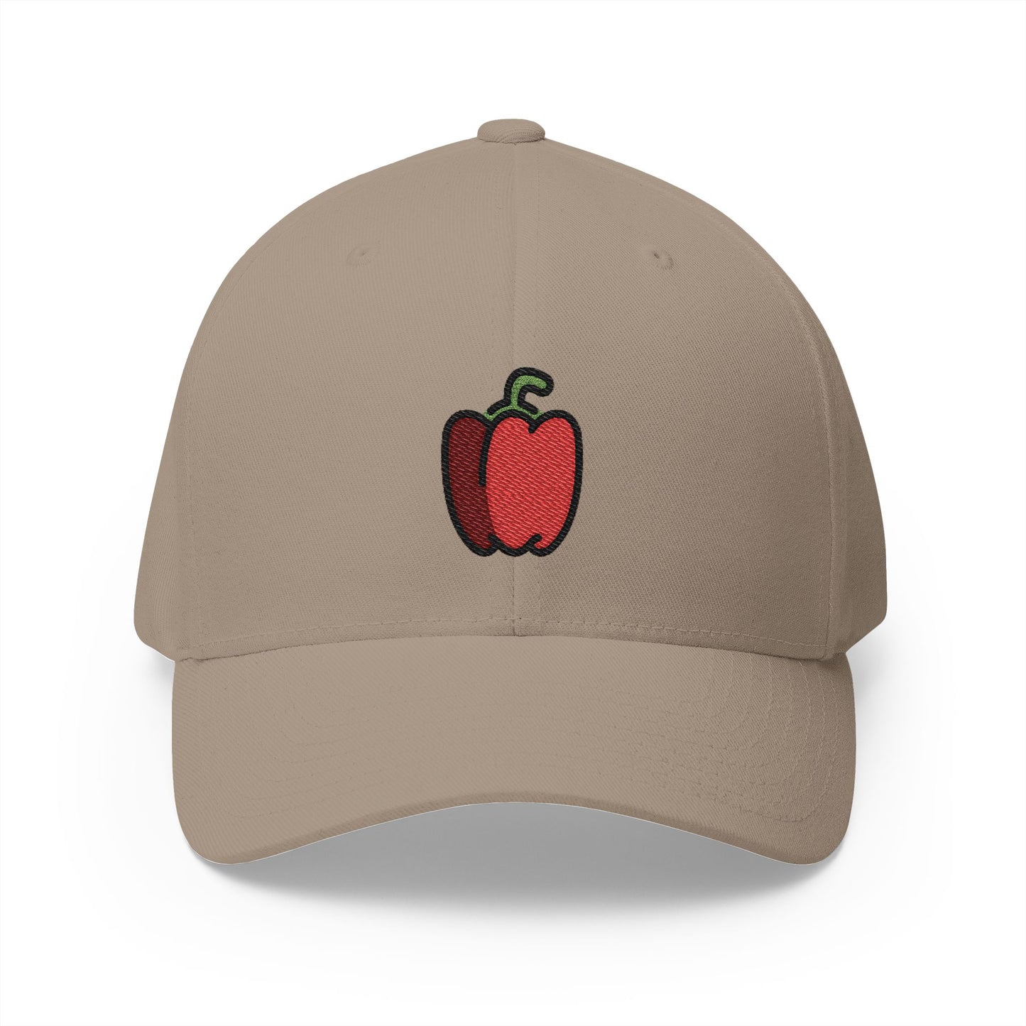 Bell Pepper Emoji Khaki Cap – Premium by Capmoji