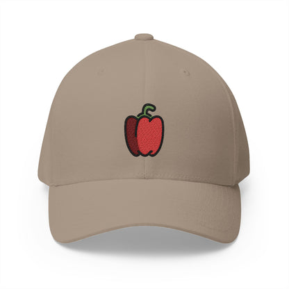 Bell Pepper Emoji Khaki Cap – Premium by Capmoji