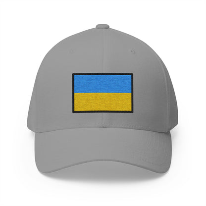 Flag: Ukraine Emoji Grey Cap – Premium by Capmoji