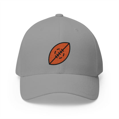 Rugby Football Emoji Grey Cap – Premium by Capmoji