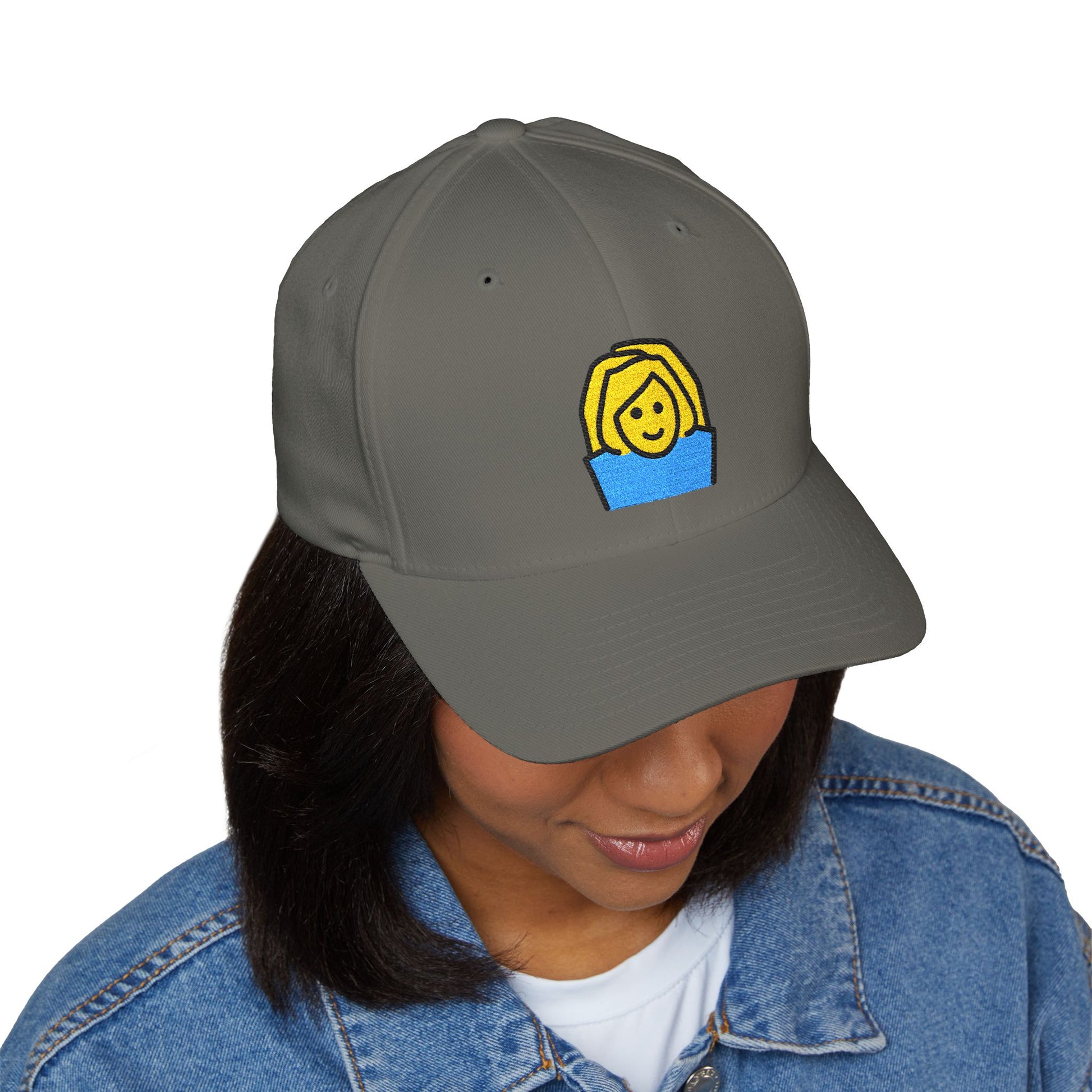 Woman Gesturing Ok Emoji Cap – Premium by Capmoji