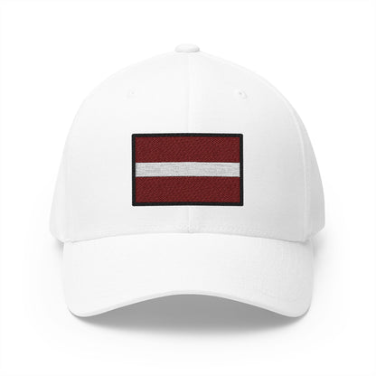 Flag: Latvia Emoji White Cap – Premium by Capmoji