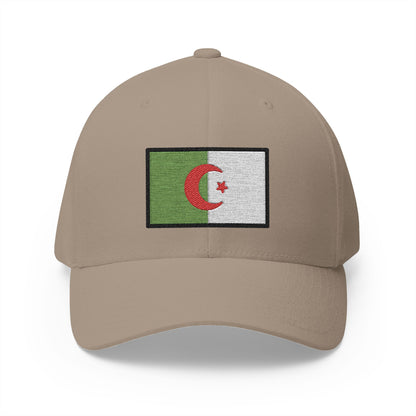 Flag: Algeria Emoji Khaki Cap – Premium by Capmoji