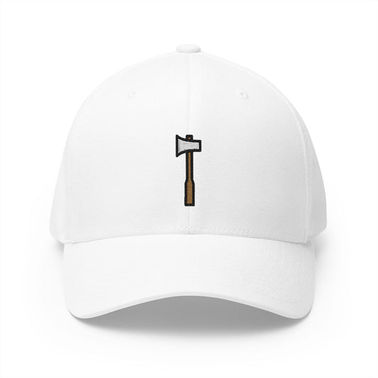 Axe Emoji White Cap – Premium by Capmoji